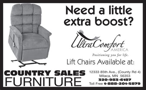 country sales furniture milaca mn